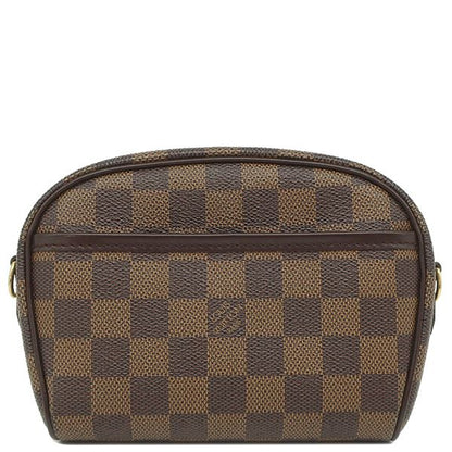 Louis Vuitton Shoulder Bag Pochette Ipanema Damier Canvas Damier Ebene Gold