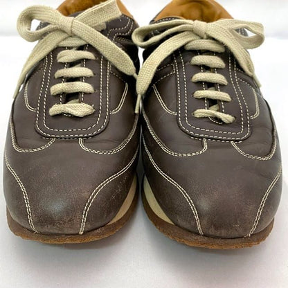 Hermes Quick Sneakers Ec21024 Brown 24.0cm (9.45in)