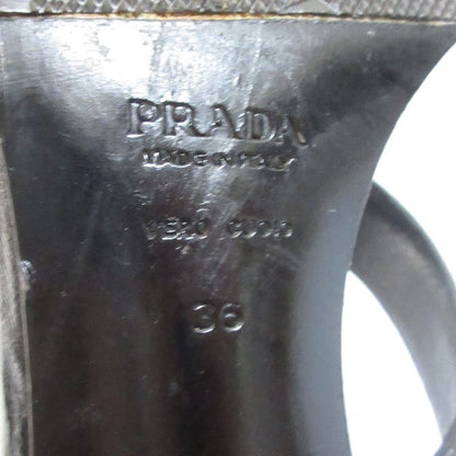 Good Prada Color Scheme Leather Strap Sandals Mules Size 36 Approx 23cm