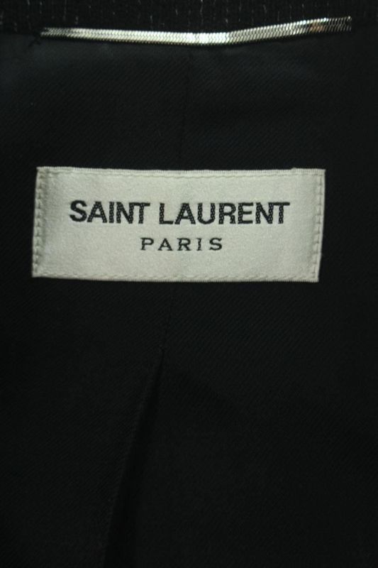 Saint Laurent Paris Teddy 455208 Y180w Leather Trim Stajan Blouson Men's 44