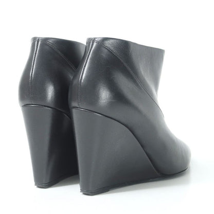 Hermes Boots Size 36 Short Ankle Wedge Heel Leather Shoes 20250624 Ra5159