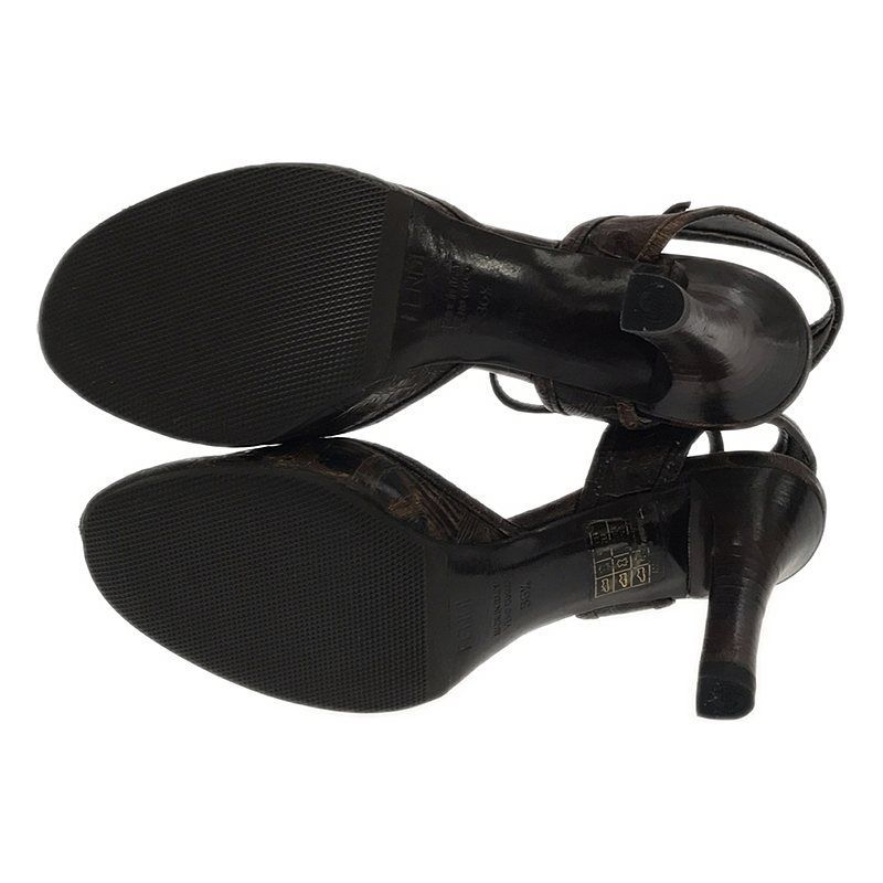 Fendi - Strap Open Toe Sandals - 35 1 2 - Brown - Women's