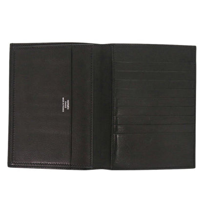 Hermes Vaubourg Grain Black Card Case Black 0684 Hermes