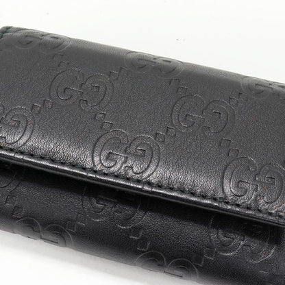 Gucci 6-strand Key Case Ggguccissima Calf Black Gold Hardware 138098