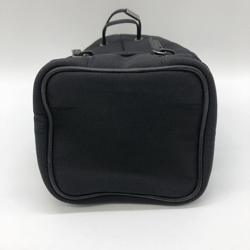 Gucci 039 1054 Drawstring Pouch Small Bag Nylon Canvas Black Ladies Men Fashion