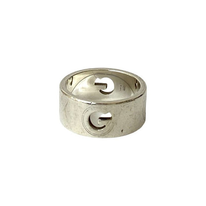 Gucci G Logo Cutout Ring Silver 925 No 19 Accessories 60302
