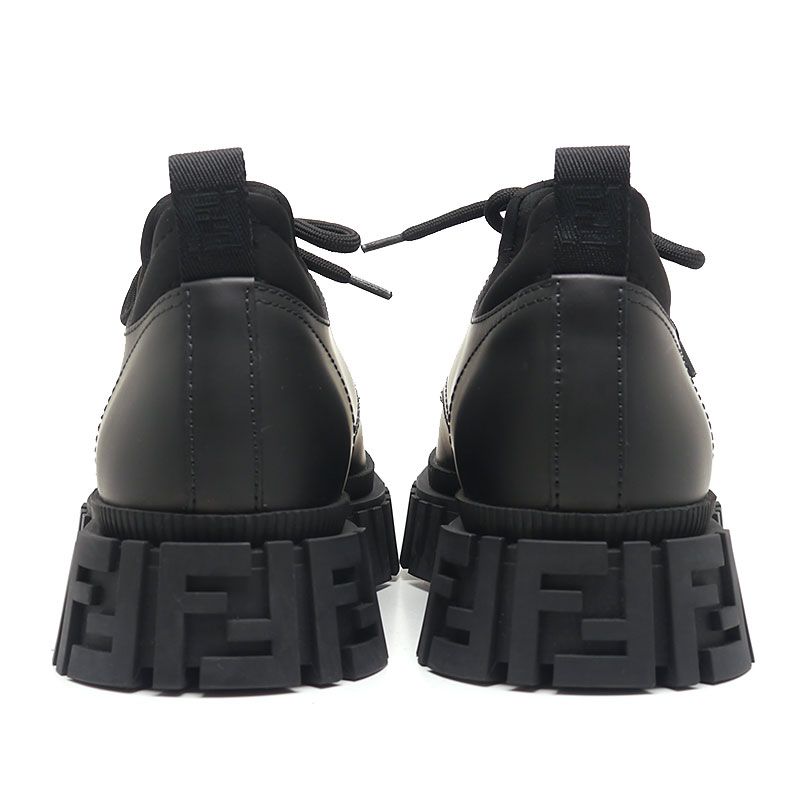 Fendi Force Lace-up Ankle Boots 7l1451 7 Black
