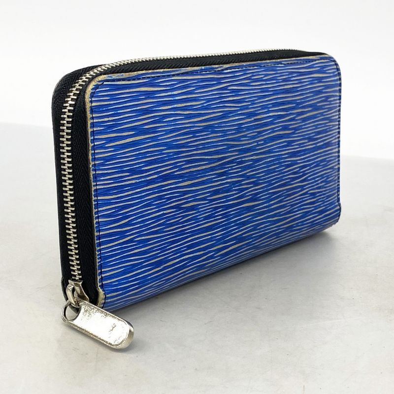 Louis Vuitton Epi Denim Zippy Wallet M60957 Bluemen Women Unisex