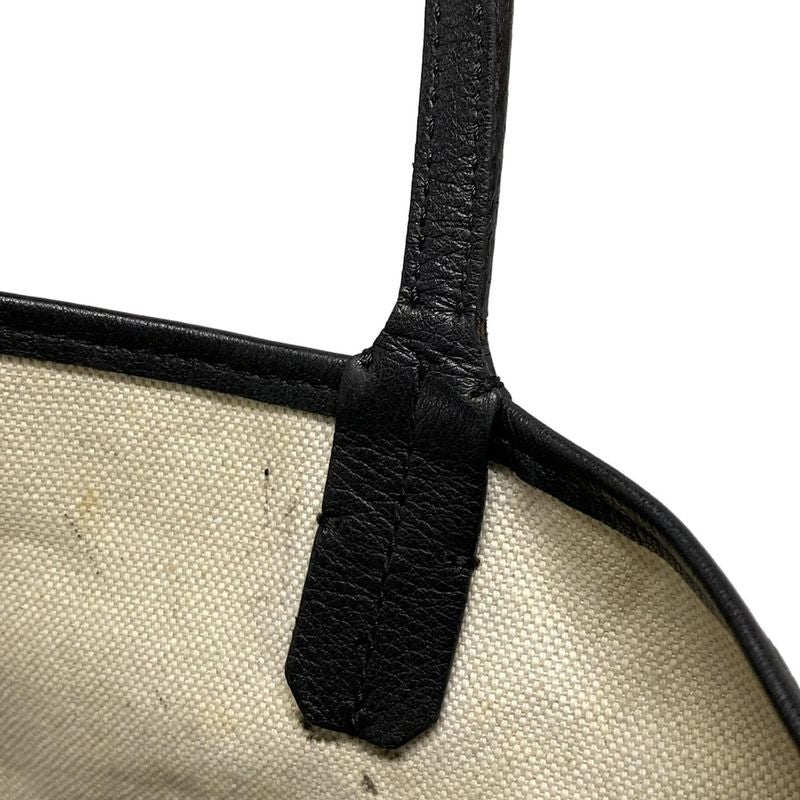 Goyard Tote Bag Saint Louis PM Black×brown×white Leather