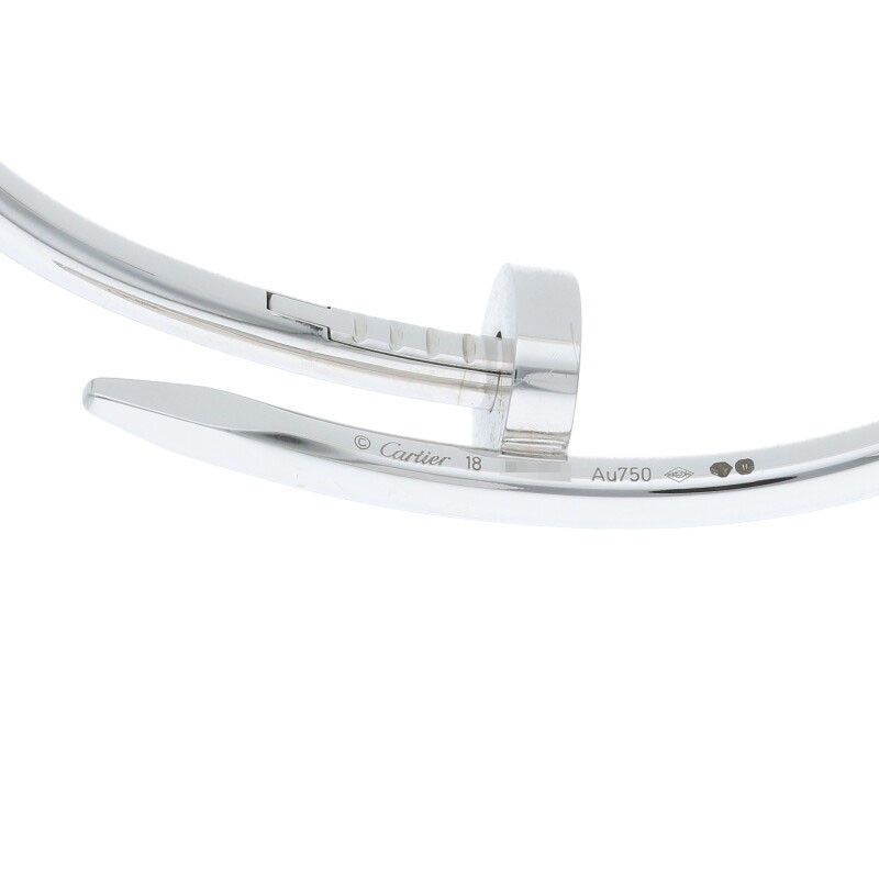 Cartier New Shape Juste UN CLOU Bracelet 18K White Goldbracelet Mens 18