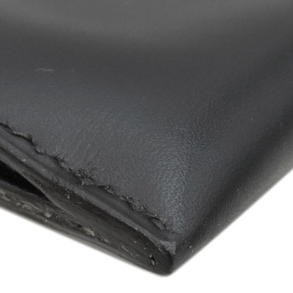 Hermes Clutch Bag Document Case Box Calf Black Gold Hardware Black Document