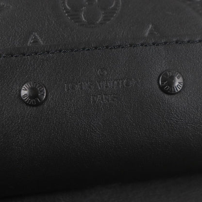 Louis Vuitton M46107 Monogram Shadow Racers Ring Bag Leather Body Bag Black