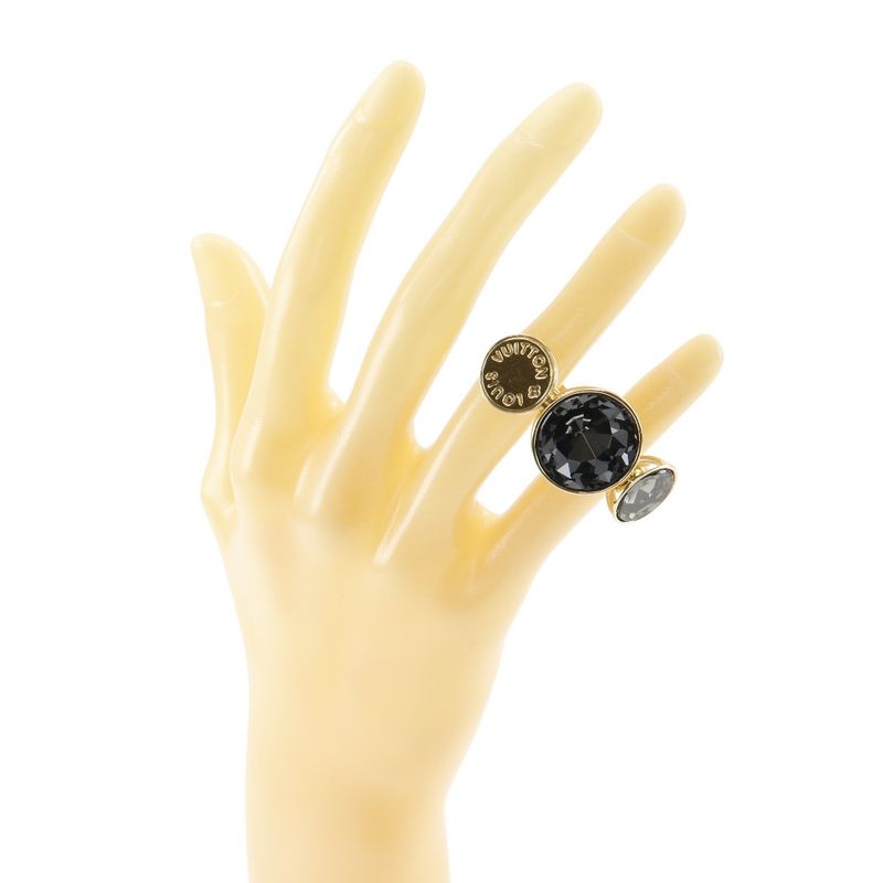 Louis Vuitton Over The Rainbow Spark Ring Double Finger Twist Band M65256 Gold