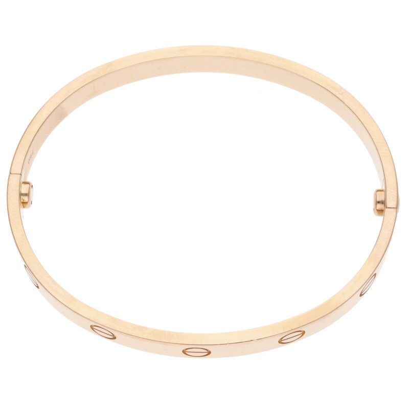Cartier LOVE Bracelet Love Bracelet 18K Pink Gold Love Bracelet Men's 17