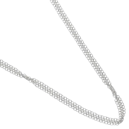 Tiffany & Co Mesh 64cm (25.20in) Silver 925 Ladies 9.2g Necklace