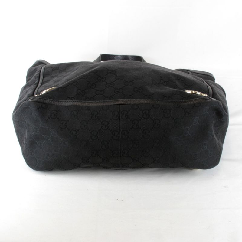 Gucci 130733 1956 Tote Bag GG Canvas Black