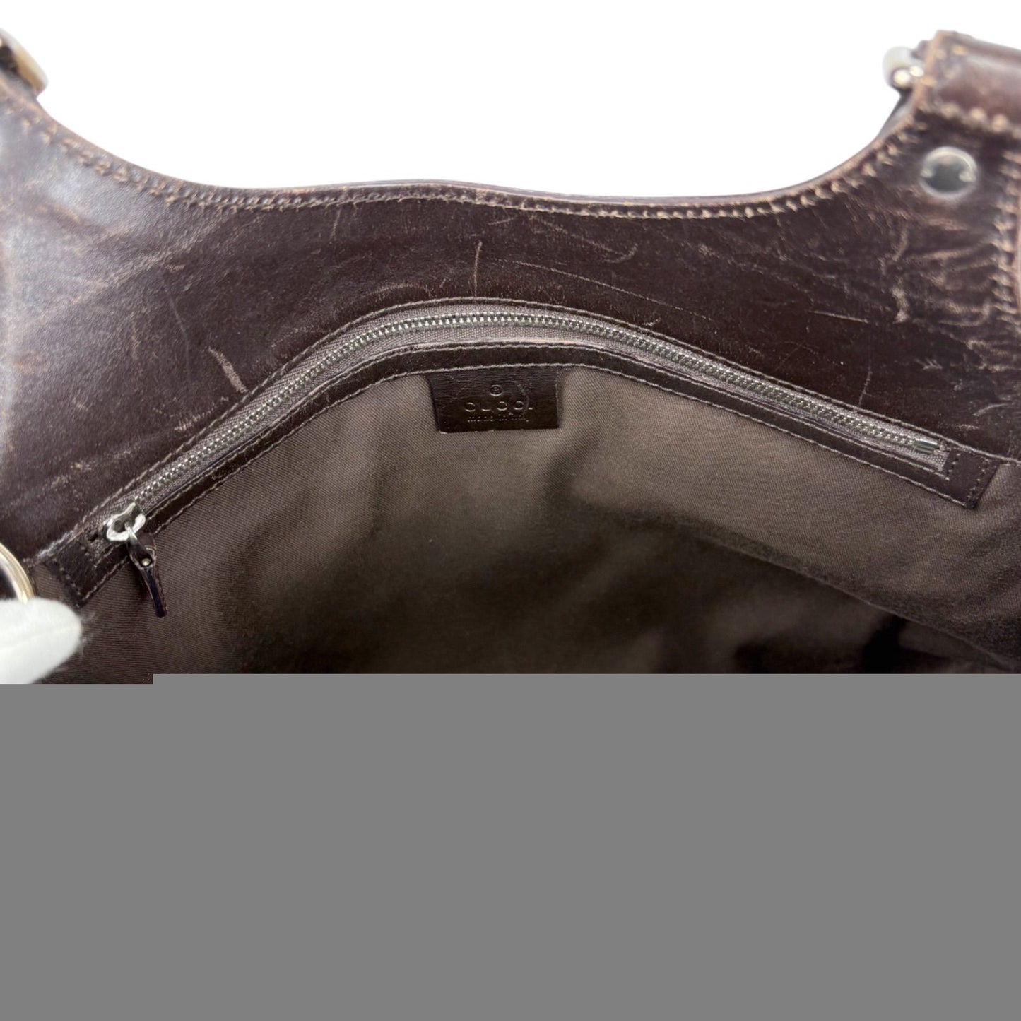 Gucci 114875 Sherry Line Interlocking G Handbag Brown Beige Gg