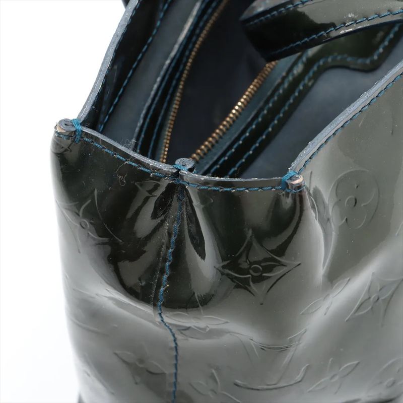 Louis Vuitton Monogram Vernis Wilshire PM Leather Handbag Tote M93684 Women's