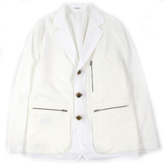 Hermes 22SS 100% Cotton Reversible Stadium Light Jacket White Off White 52