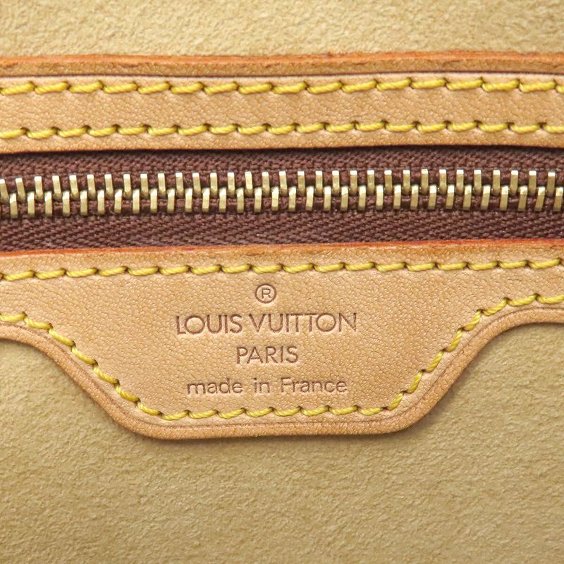 Louis Vuitton Handbag Looping MM Monogram Canvas Monogram Gold Hardware Brown