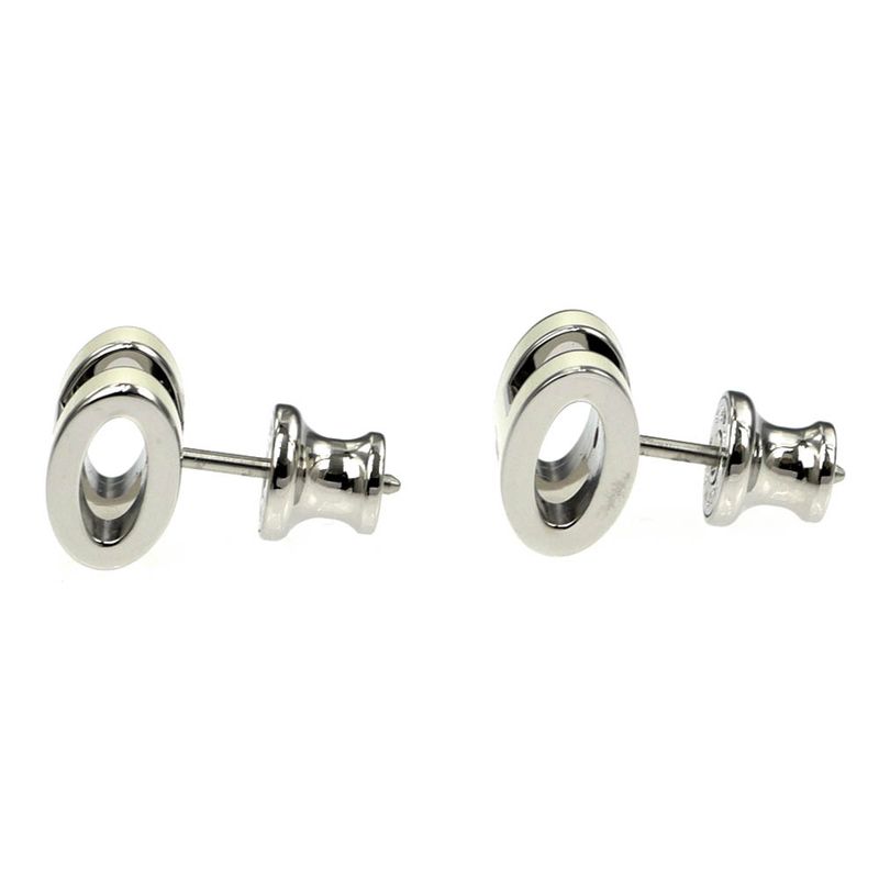 Hermes Earrings Pop Ash Pair Jonus Flepere White Silver-hardware