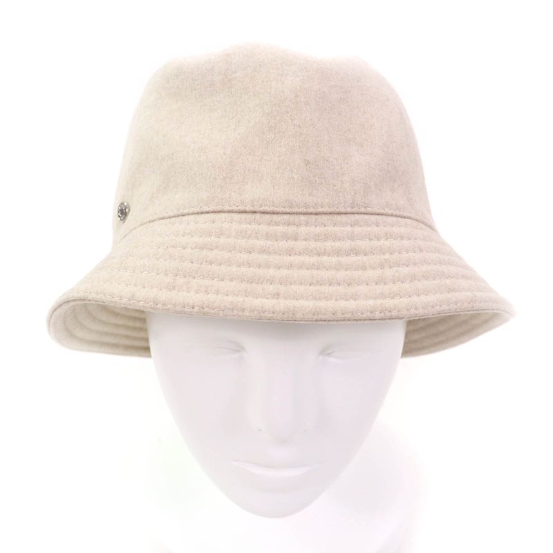 Hermes 2022 H222020n Calvi 100% Cashmere None With Serie Button Bucket Hat