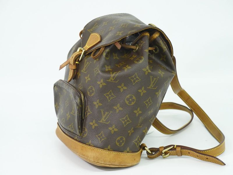 Authentic Louis Vuitton LV Montsouris MM Backpack Sac Backpack Monogram Brown