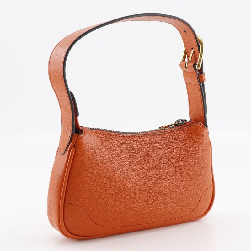 Gucci Aphrodiemini GG Marmont 739076 Leather Orange Ladies Shoulder Bag