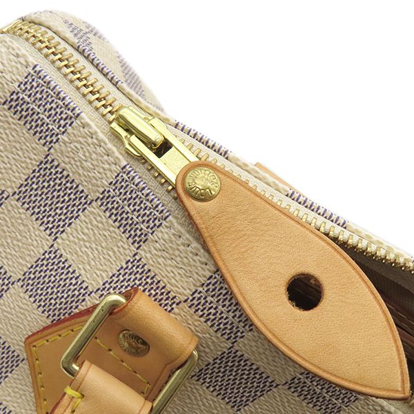Louis Vuitton Handbag Speedy 30 Damier Azure Canvas Damier Azure Gold Hardware