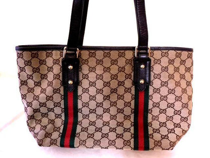 Gucci - 137396 GG Canvas Tote Handbag Women's GG Pattern Sherry Beige Brown