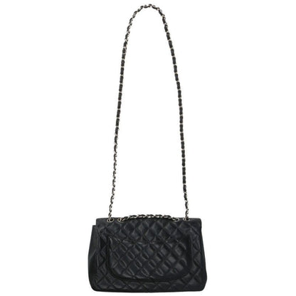 Chanel Deca Matelasse 30 Caviar Skin Single Flap Chain Shoulder Bag Women 30