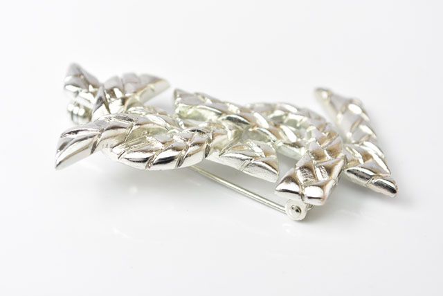 Saint Laurent Pin Brooch Pin Badge Silver