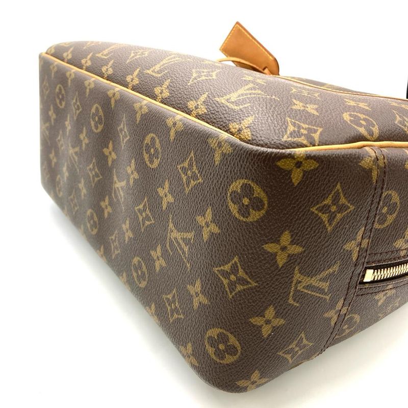 Louis Vuitton Deauville Tote Bag Monogram Canvas Nubuck M47270 Brown Vi0938