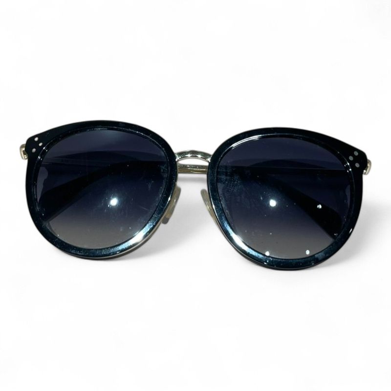 Celine ⑤ Cl40033f Sunglasses Women's Black Gold 56□17140.3