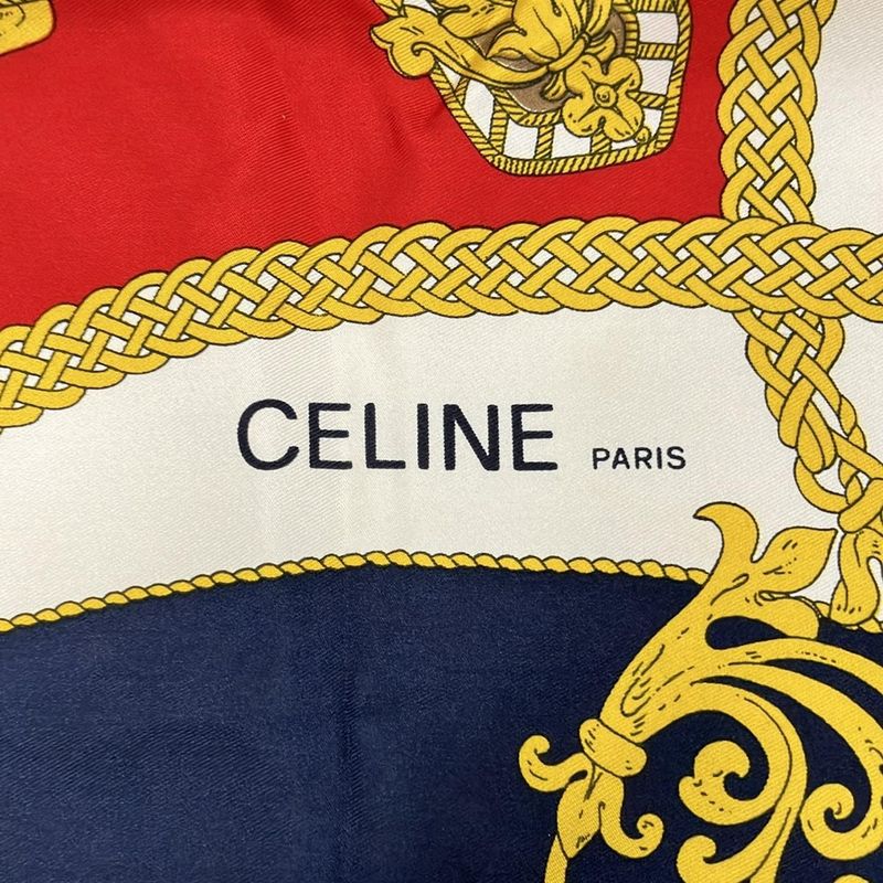 Celine Scarf - Ivory×red×multi