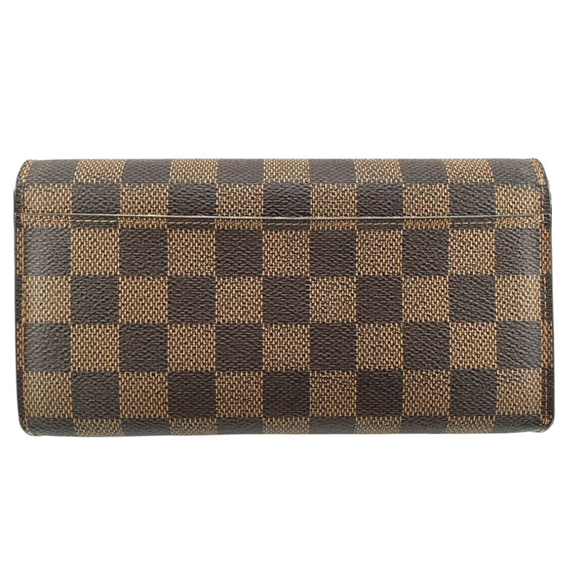 Louis Vuitton N63209 Damier Round Zipper Portefeuille Sarah Long Wallet Louis