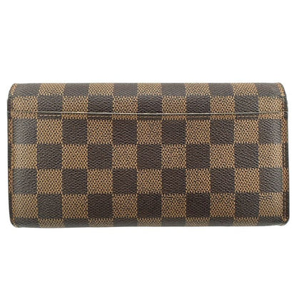 Louis Vuitton N63209 Damier Round Zipper Portefeuille Sarah Long Wallet Louis