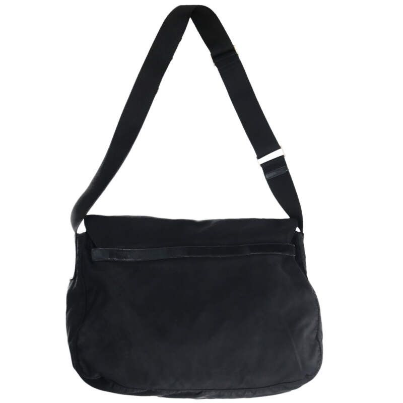 Prada Bt6671 Triangle Logo Plate Nylon Shoulder Bag For Men