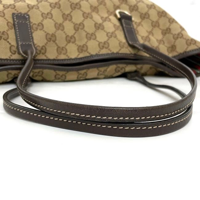 Gucci Tote Bag Beige Brown Interlocking 169945