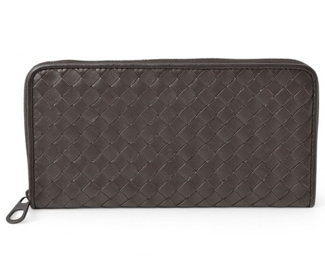 Bottega Veneta Wallet Bottega Veneta Long Wallet With Round Zipper Dark Brown
