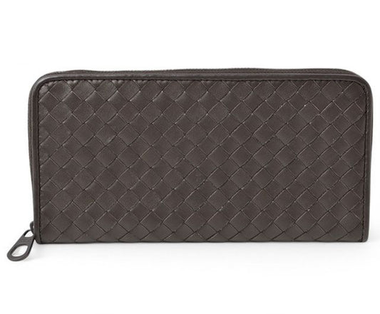 Bottega Veneta Wallet Bottega Veneta Long Wallet With Round Zipper Dark Brown