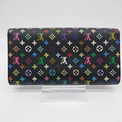 Louis Vuitton Multicolor Sarah Long Wallet Monogram Black Box Storage Bag