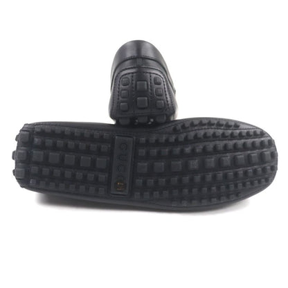 Gucci 624698 Webline Sherry Line Leather Horsebit Loafers Slip-on Driving