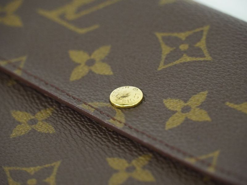 Authentic Louis Vuitton LV Pochette Porte Monet Cles Di Monogram Long Wallet