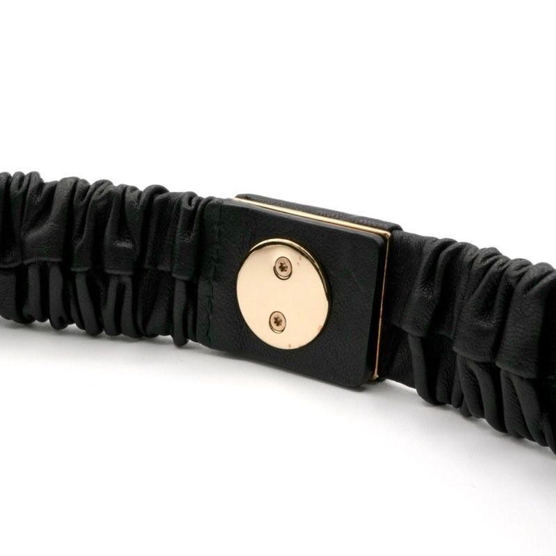 Chanel Black Gold Coco Mark Turnlock Lambskin