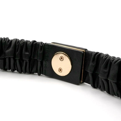 Chanel Black Gold Coco Mark Turnlock Lambskin