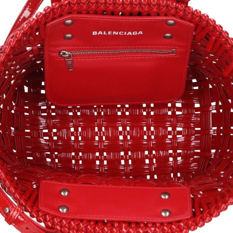 Balenciaga 671342 Bistro 2-way Enamel Handbag For Women