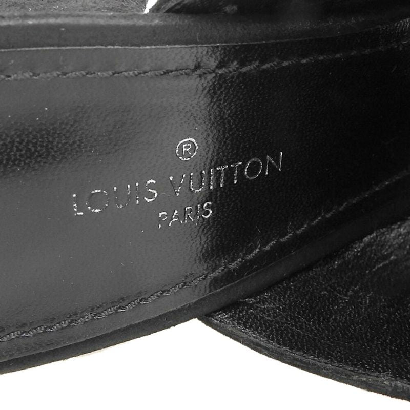 Louis Vuitton 2016 Item Essential V Suede Leather Open Toe Sabo Sandals Mules