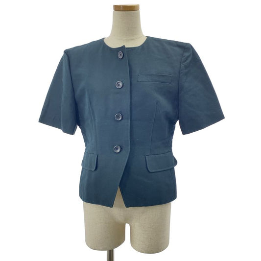 Christian DIOR | Cotton Crew Neck Blouse | M | Dark Green | Women