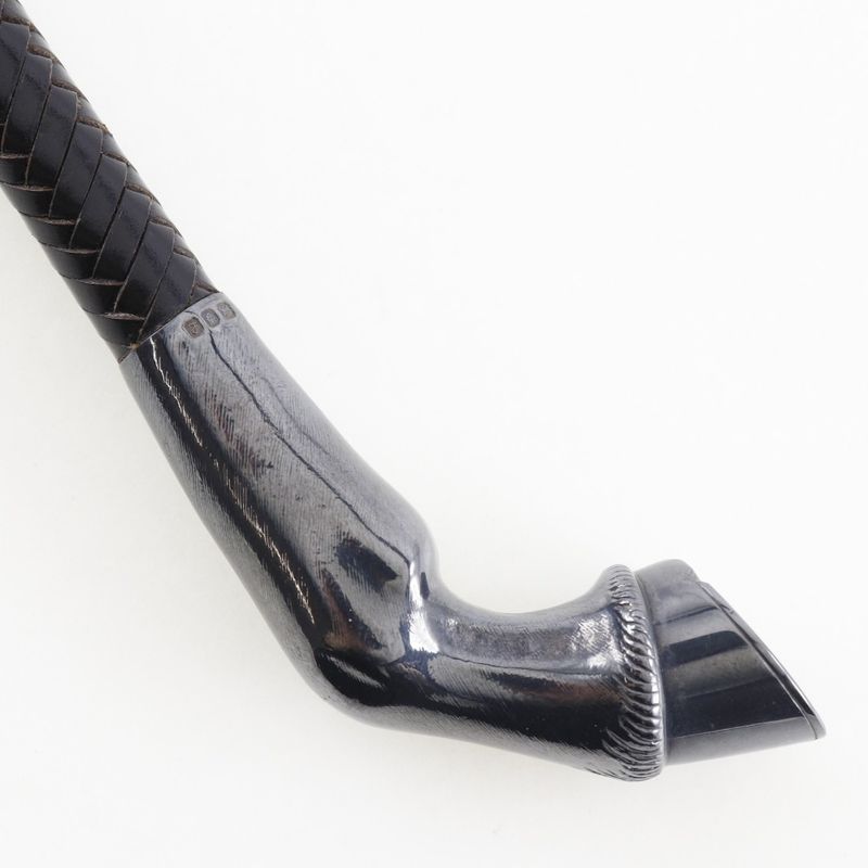 Hermes Whip Horseshoe Leather And Metal Brown _ Miscellaneous